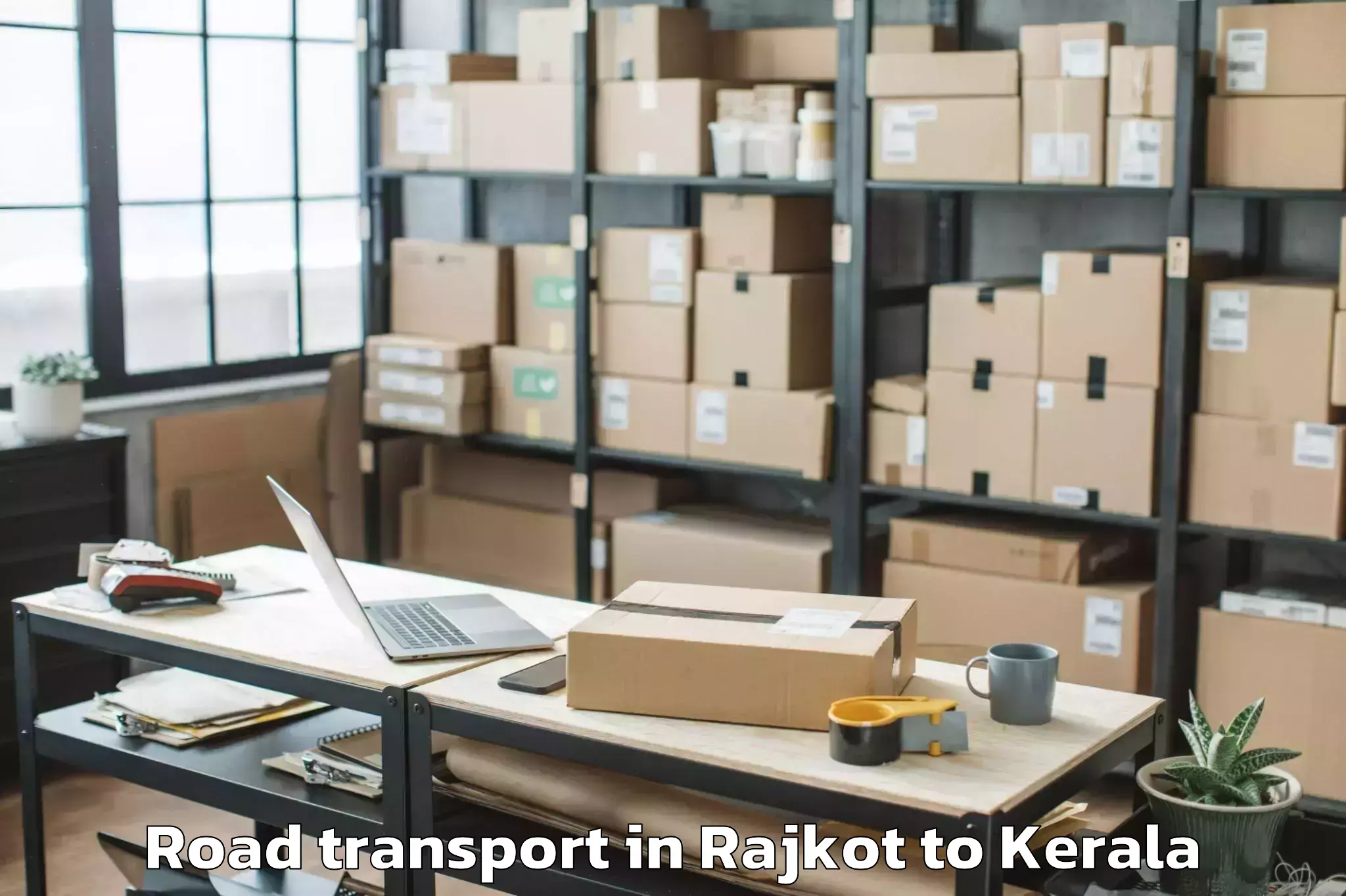 Top Rajkot to Azhikode Road Transport Available